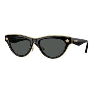 NEW VERSACE SUNGLASSES, VE2273 GB1/87 BLACK WOMEN EYEWEAR